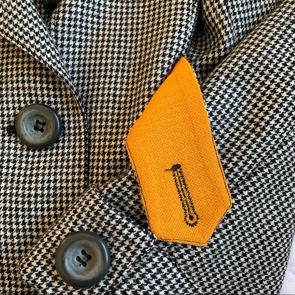 Valentino Miss V Double Breasted Houndstooth Two-Piece Suit Black/White Size 10 - Picture 8 of 16